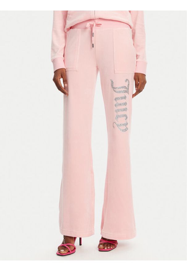 Juicy Couture Spodnie dresowe Layla JCBBJ125806 Różowy Regular Fit. Kolor: różowy. Materiał: syntetyk