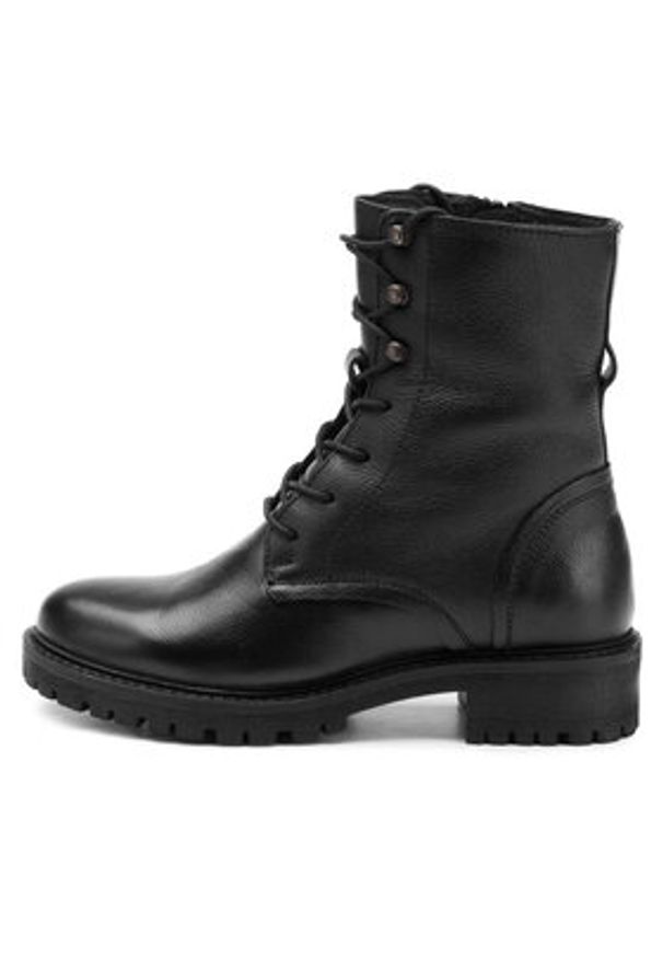 Geox Trapery D Hoara E D94FTE 00085 C9999 Czarny. Kolor: czarny. Materiał: skóra