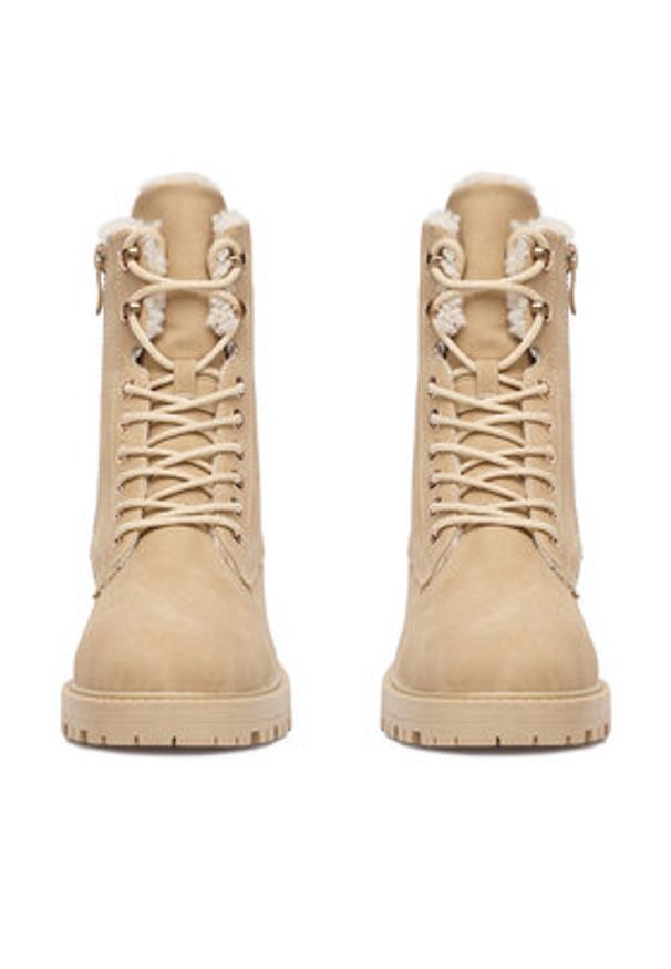 DeeZee Trzewiki HX24016-1 Beżowy. Kolor: beżowy. Materiał: materiał, syntetyk