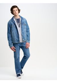 Big-Star - Spodnie jeans męskie Trent 114. Okazja: na co dzień. Kolor: niebieski. Wzór: haft. Sezon: wiosna, jesień, lato. Styl: casual, klasyczny #6