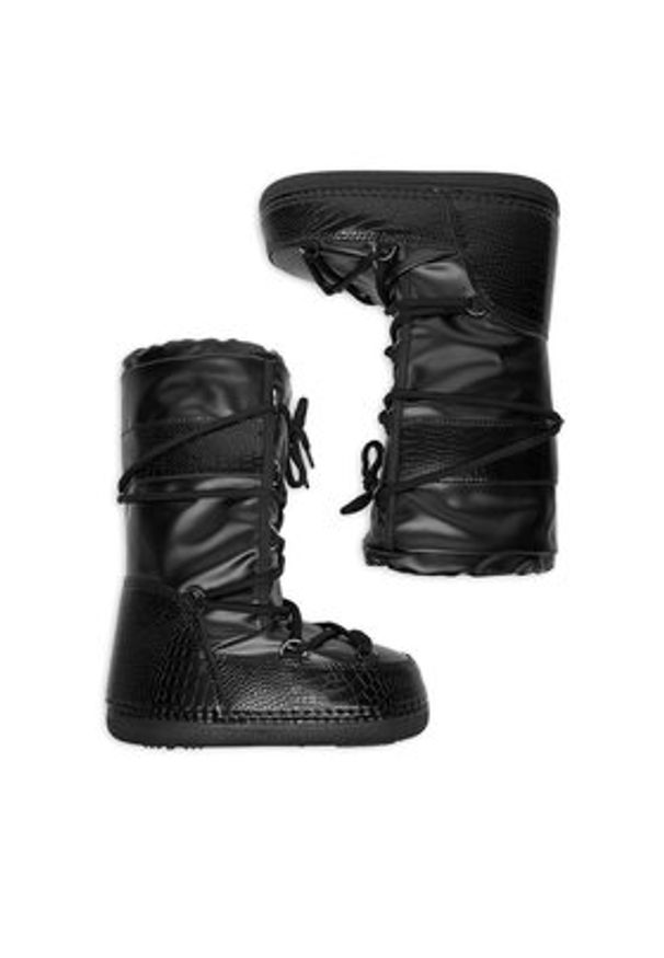 DeeZee Śniegowce NS9032-01 Czarny. Kolor: czarny. Materiał: materiał, syntetyk