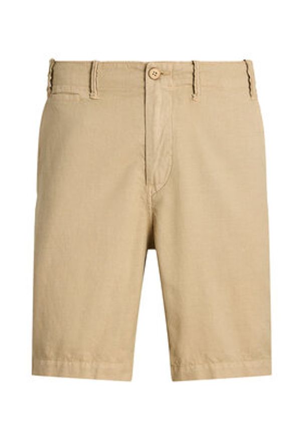 Polo Ralph Lauren Szorty materiałowe 710741375024 Beżowy Regular Fit. Kolor: beżowy. Materiał: bawełna