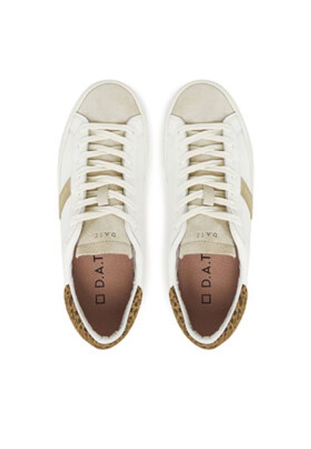 D.A.T.E. Sneakersy Hill Low W421-HL-CA Biały. Kolor: biały. Materiał: skóra