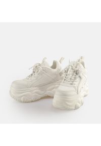 Trenerzy damscy Buffalo Blader Matcha - Vegan Nappa/Nubuck/Mesh. Kolor: biały. Materiał: mesh, nubuk