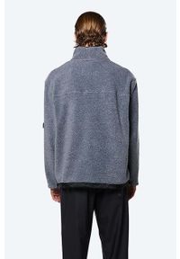 Rains bluza Fleece High Neck 1850 kolor szary wzorzysta 1850.HEATHERGREY. Kolor: szary. Materiał: polar #2