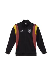 Puma - Męska kurtka dresowa Deutscher Handball Bund Archive PUMA Black White. Kolor: czarny, biały, wielokolorowy. Materiał: dresówka. Sport: piłka ręczna