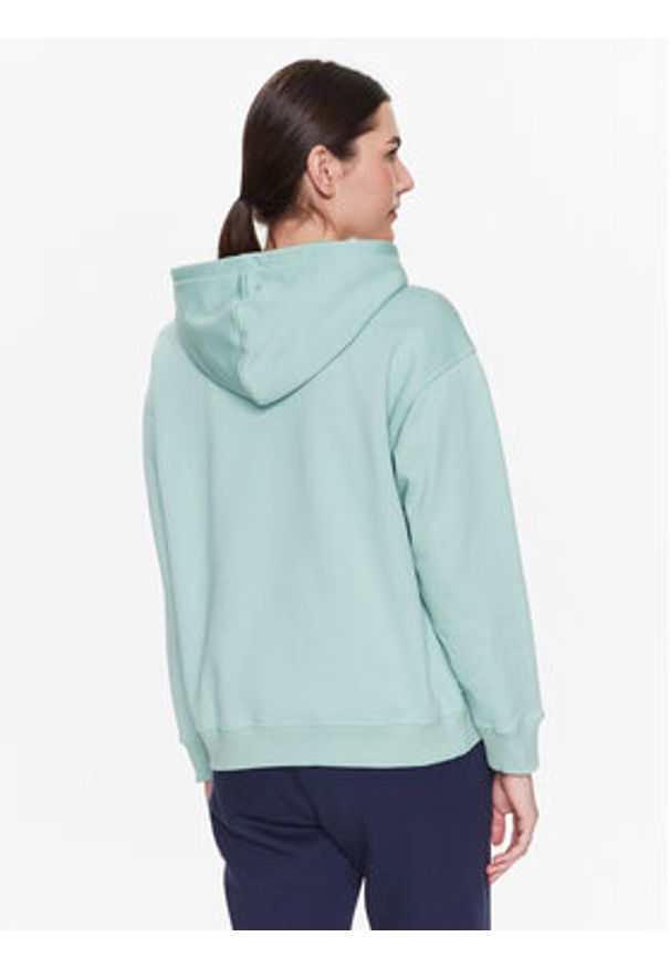 New Balance Bluza Athletics Nature WT23554 Zielony Oversize. Kolor: zielony. Materiał: bawełna