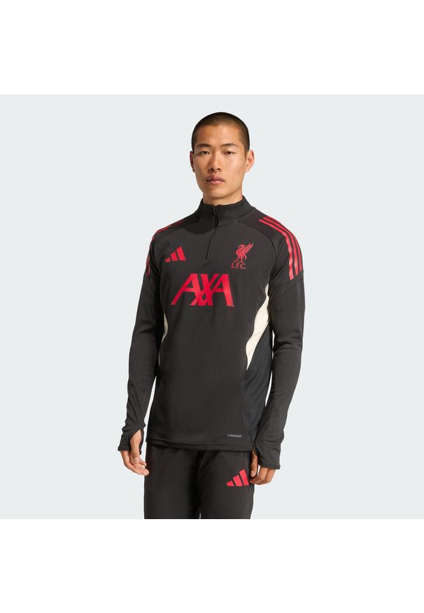 Adidas - Koszulka Liverpool FC Tiro 25 Competition Training. Kolor: czarny. Materiał: dresówka. Sport: piłka nożna