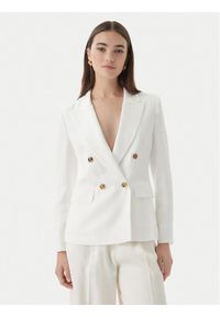 Marella Marynarka Charme 2613041172 Biały Regular Fit. Kolor: biały. Materiał: wiskoza #1