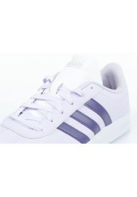 Buty sportowe Adidas Vi Court W EG2004 białe fioletowe. Kolor: biały, wielokolorowy, fioletowy. Materiał: guma, syntetyk, materiał. Szerokość cholewki: normalna #4