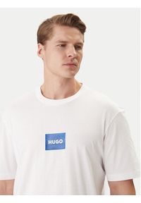 Hugo - HUGO T-Shirt Nayonix 50554382 Biały Regular Fit. Kolor: biały. Materiał: bawełna #5