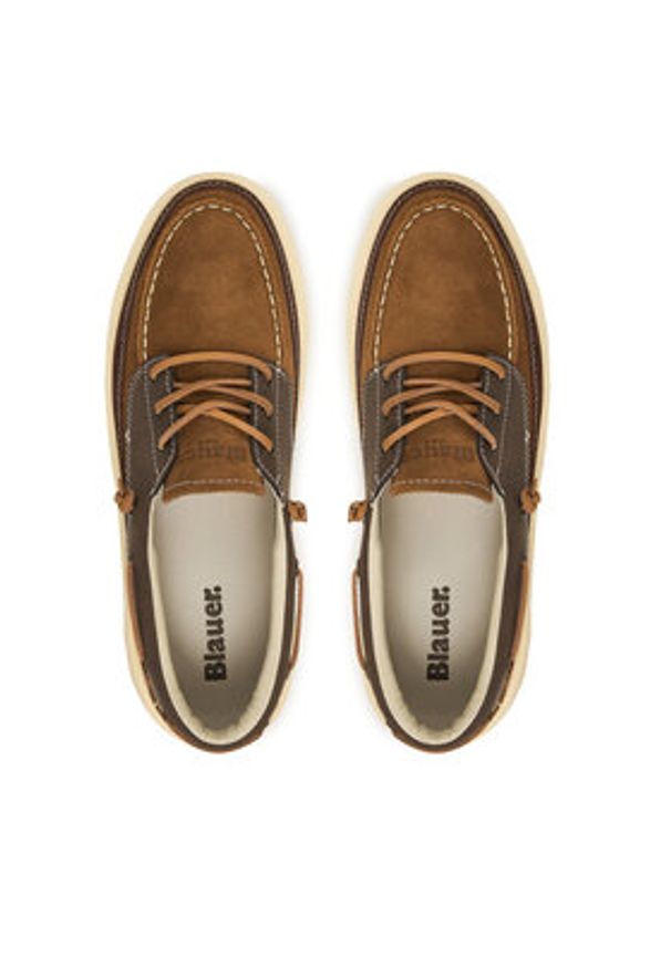 Blauer Mokasyny S6BUCK06/SUP Brązowy. Kolor: brązowy. Materiał: zamsz, skóra