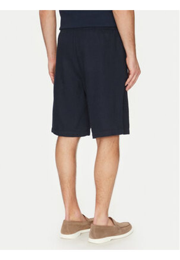 Guess Szorty materiałowe F5GD00 WH4J0 Granatowy Regular Fit. Kolor: niebieski. Materiał: bawełna