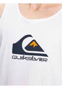 Quiksilver Tank top Big Logo EQYZT07236 Biały Regular Fit. Kolor: biały. Materiał: bawełna