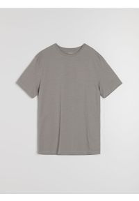 Sinsay - Bawełniana koszulka basic - szary. Kolor: szary. Materiał: bawełna #1