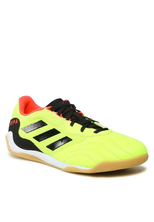 Adidas - Buty adidas Copa Sense.3 In Sala GZ1360 Tmsoye/Cblack/Solred. Kolor: żółty. Materiał: skóra