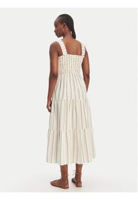 Seafolly Sukienka letnia Faithfull 55649-DR Beżowy Regular Fit. Kolor: beżowy. Materiał: wiskoza. Sezon: lato #3