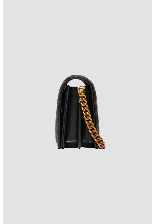 Pinko - PINKO Czarna torebka Love Click Mini Sheep Nappa AW25. Kolor: czarny