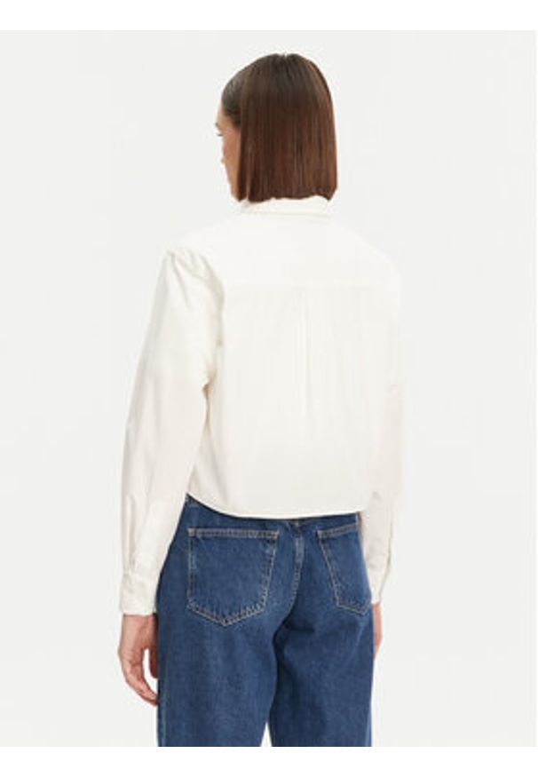 Tommy Jeans Koszula DW0DW19354 Biały Relaxed Fit. Kolor: biały. Materiał: bawełna