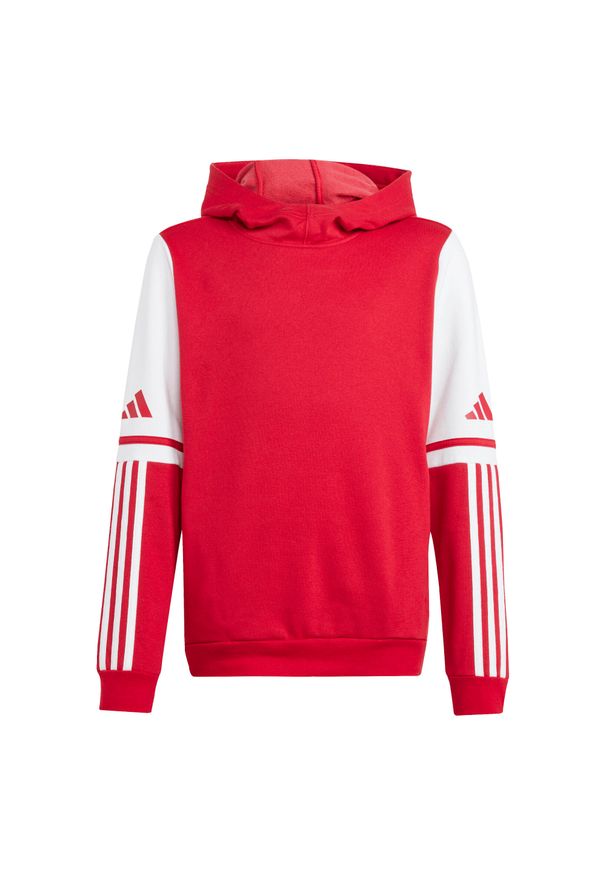 Adidas - Bluza z kapturem dla dzieci adidas Squadra 25. Typ kołnierza: kaptur. Kolor: czerwony, biały, wielokolorowy. Sport: piłka nożna