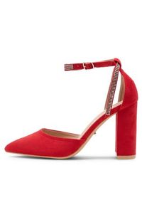 DeeZee Czółenka LISA KL-HT4587-21 Czerwony. Kolor: czerwony. Materiał: materiał #7