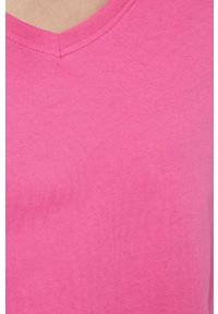 medicine - Medicine - T-shirt bawełniany Basic. Okazja: na co dzień. Kolor: różowy. Materiał: bawełna. Wzór: gładki. Styl: casual #4