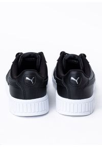 Sneakersy damskie czarne Puma Carina 2.0. Zapięcie: pasek. Kolor: czarny. Materiał: materiał, skóra, guma. Szerokość cholewki: normalna. Sezon: lato. Obcas: na platformie #5