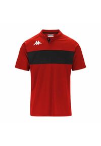 Polo Kappa Dalto. Typ kołnierza: polo. Kolor: czerwony, wielokolorowy, czarny. Sport: piłka nożna #1