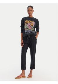 Roxy Spodnie materiałowe On The Seashore ERJNP03294 Czarny Regular Fit. Kolor: czarny. Materiał: wiskoza #3