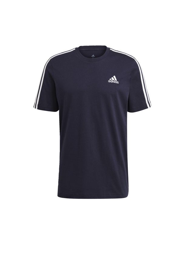 Adidas - Koszulka męska adidas Essentials T-Shirt. Kolor: czarny, niebieski. Długość rękawa: krótki rękaw. Długość: krótkie