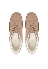 TOMMY HILFIGER - Tommy Hilfiger Sneakersy Th Heritage Court Sneaker Suede FW0FW09266 Beżowy. Kolor: beżowy. Materiał: zamsz, skóra #5