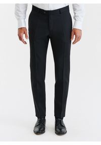 Pako Lorente - PAKO LORENTE – Spodnie smokingowe P000B-6S-001-C-S. Materiał: wełna. Wzór: gładki. Styl: młodzieżowy #9