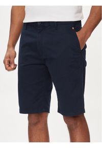 Tommy Jeans Szorty materiałowe Scanton DM0DM18812 Granatowy Regular Fit. Kolor: niebieski. Materiał: bawełna