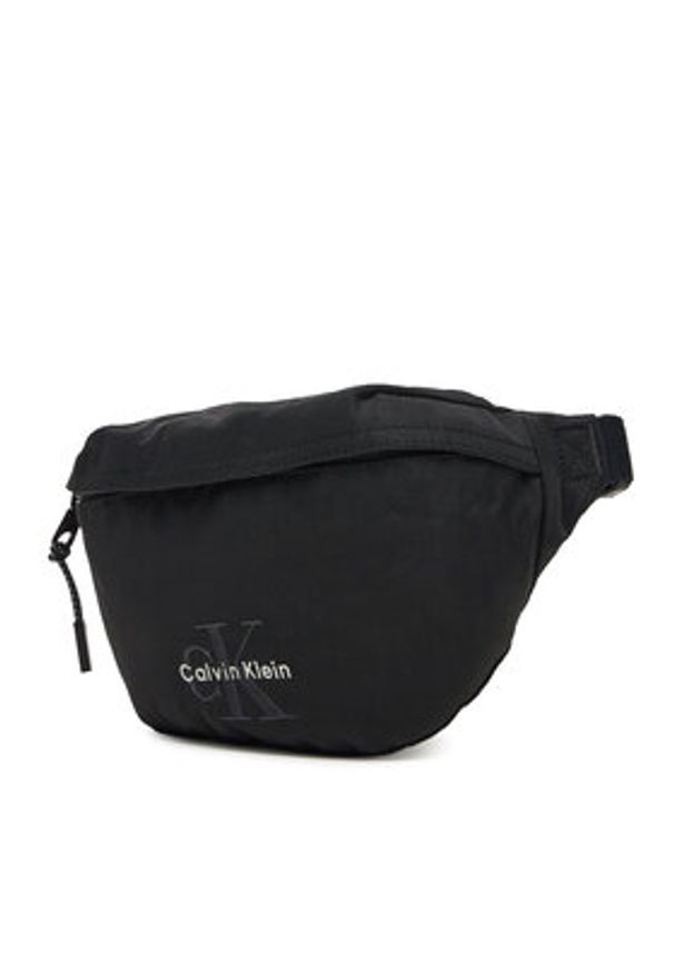 Calvin Klein Nerka Bold Waistbag LV04D3116G Czarny. Kolor: czarny. Materiał: materiał