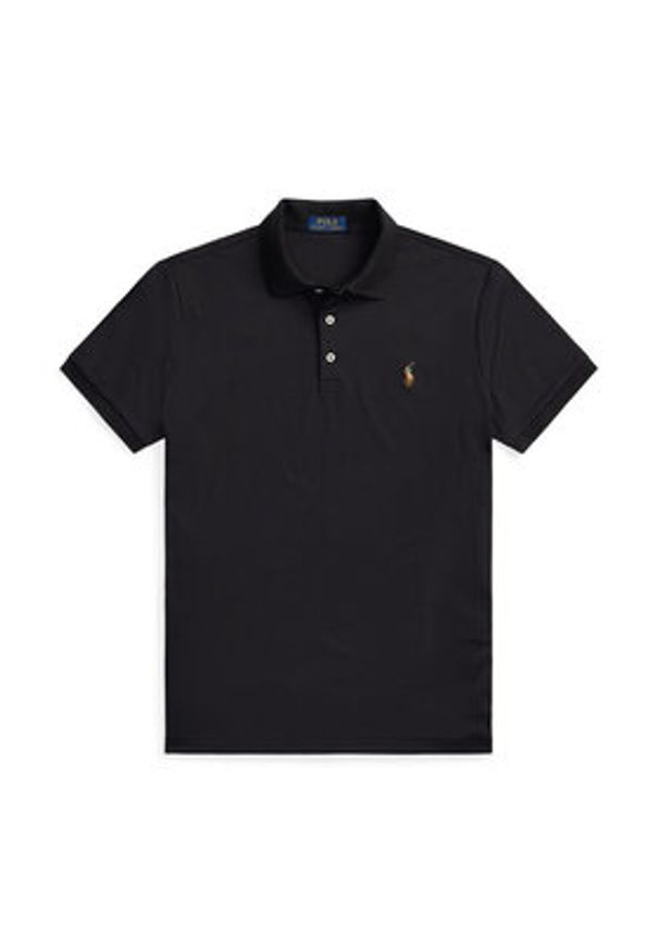Polo Ralph Lauren Polo Ssl 710713130001 Czarny Slim Fit. Typ kołnierza: polo. Kolor: czarny. Materiał: bawełna