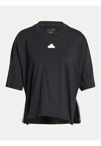 Adidas - adidas T-Shirt Dance IN1818 Czarny Loose Fit. Kolor: czarny. Materiał: bawełna #7