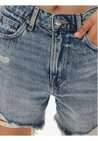 Gina Tricot Szorty jeansowe 22289 Niebieski Straight Fit. Kolor: niebieski. Materiał: bawełna