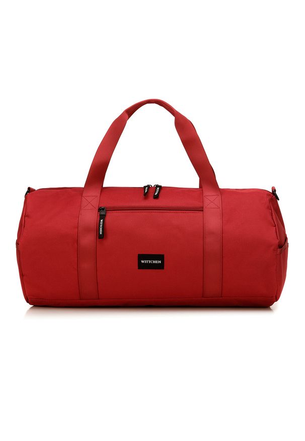Wittchen - Torba podróżna basic duża. Kolor: czerwony. Materiał: poliester. Styl: sportowy, elegancki
