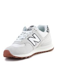 Buty New Balance W WL574XW2 białe. Okazja: na co dzień. Zapięcie: sznurówki. Kolor: biały. Materiał: skóra, guma. Szerokość cholewki: normalna. Model: New Balance 574 #3