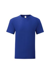 FRUIT OF THE LOOM - Kultowa Koszulka Unisex Dla Dorosłych. Kolor: niebieski