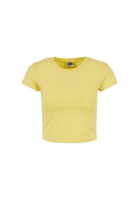 Urban Classics - Koszulka Damska Z Elastycznego Dżerseju. Kolor: żółty, wielokolorowy, pomarańczowy. Materiał: jersey. Sport: turystyka piesza #1