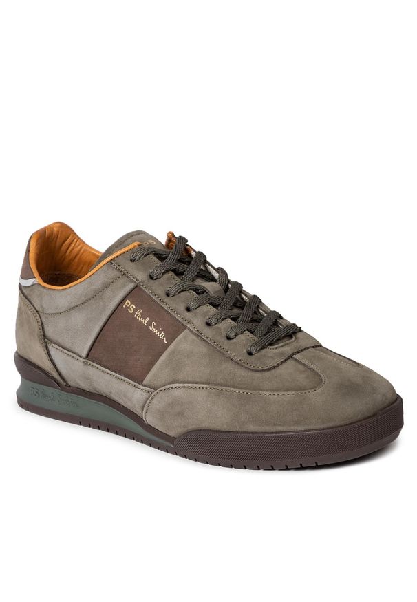 Sneakersy Paul Smith Dover M2S-DVR30-LNUB Khaki 63. Kolor: brązowy. Materiał: len
