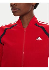 Adidas - adidas Dres Teamsport IX1109 Czerwony Slim Fit. Kolor: czerwony. Materiał: bawełna #5