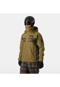 Kurtka narciarska Helly Hansen ULLR D 2.0. Kolor: brązowy. Sezon: zima. Sport: narciarstwo #1