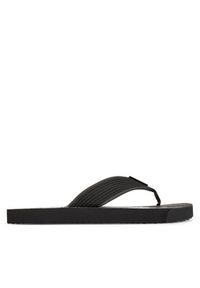 Tommy Jeans Japonki Tjm Elevated Beach Sandal EM0EM01561 Czarny. Kolor: czarny. Materiał: materiał