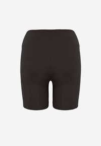 Renee - Brązowe Szorty Kolarki High Waist Marerila. Okazja: na co dzień. Stan: podwyższony. Kolor: brązowy. Długość: krótkie. Styl: sportowy, casual #2