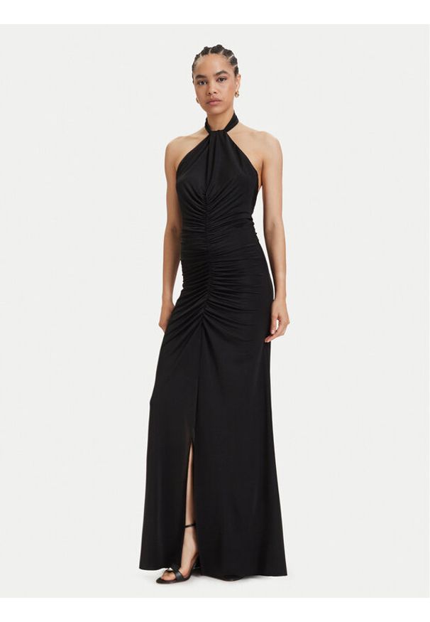 ACCESS FASHION Sukienka wieczorowa 63-3336-326 Czarny Regular Fit. Kolor: czarny. Materiał: syntetyk. Styl: wizytowy