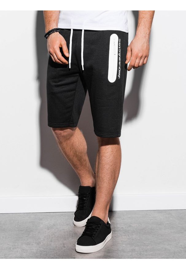 Czarne szorty Ombre Clothing krótkie