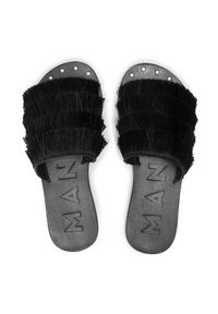 Manebi Klapki Leather Sandals S 2.5 Y0 Czarny. Kolor: czarny. Materiał: materiał #2