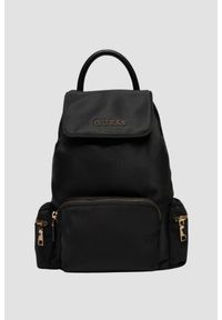 Guess - GUESS Czarny plecak Backbag. Kolor: czarny. Materiał: poliester